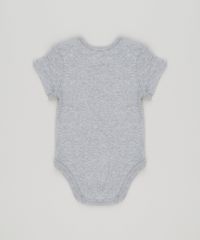 Body-Infantil--Muito-Cool-Como-Meu-Paizao--Manga-Curta-Decote-Redondo-em-Algodao---Sustentavel-Cinza-Mescla-8809799-Cinza_Mescla_2