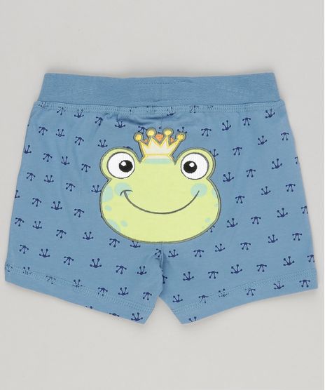 Short-Infantil-Estampado-Sapo-em-Algodao---Sustentavel-Azul-8814717-Azul_1