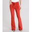 Calca-Feminina-Flare-em-Suede-com-Lace-Up-Laranja-Escuro-8886921-Laranja_Escuro_1