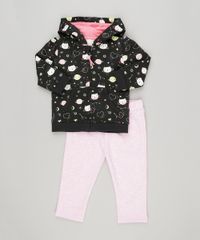 Conjunto-Infantil-Blusao-Estampado-de-Constelacao-em-Moletom-com-Capuz-Preto---Calca-Mescla-em-Algodao---Sustentavel-Rosa-8878515-Rosa_1