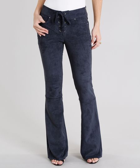 Calca-Feminina-Flare-em-Suede-com-Lace-Up-Azul-Marinho-8886921-Azul_Marinho_1 Calca-Feminina-Flare-em-Suede-com-Lace-Up-Azul-Marinho-8886921-Azul_Marinho_1