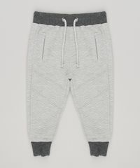 Calca-Infantil-Jogger-em-Moletom-Canelado-com-Bolsos-Cinza-Mescla-Claro-8871273-Cinza_Mescla_Claro_1
