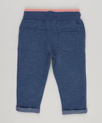 Calca-Infantil-em-Moletom-Canelado-com-Bolsos-Barra-Dobrada-Azul-Marinho-8868413-Azul_Marinho_2
