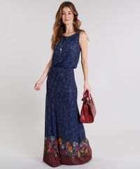 Vestido-Longo-Feminino-Estampado-Floral-com-Alca-Azul-Marinho-9110419-Azul_Marinho_3