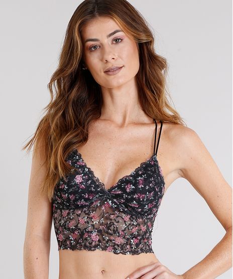 Sutia-Feminino-Cropped-com-Bojo-Removivel-Estampado-Floral-em-Renda-Preto-9168386-Preto_1