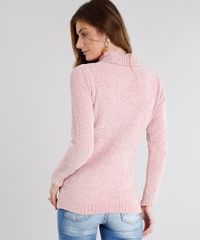 Sueter-Feminino-Gola-Alta-em-Trico-Manga-Longa-Rose-8473941-Rose_2