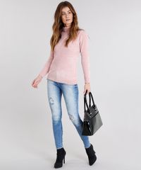 Sueter-Feminino-Gola-Alta-em-Trico-Manga-Longa-Rose-8473941-Rose_3