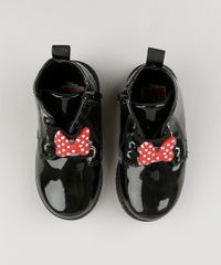 Bota-Coturno-Infantil-Minnie-em-Verniz-com-Laco-Preta-9049858-Preto_4