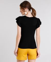 Blusa-Feminina-em-Trico-com-Perolas-Manga-Curta-Decote-Redondo-Preta-8875147-Preto_2