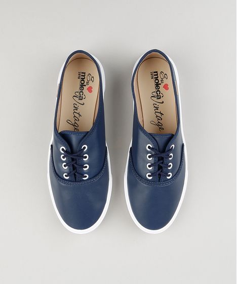 tenis moleca azul marinho