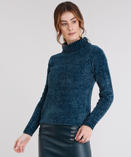 Sueter-Feminino-Gola-Alta-em-Trico-Manga-Longa-Verde-Escuro-8473941-Verde_Escuro_1 Sueter-Feminino-Gola-Alta-em-Trico-Manga-Longa-Verde-Escuro-8473941-Verde_Escuro_1