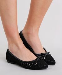 Sapatilha-Feminina-Bico-Fino-Beira-Rio-em-Suede-com-Laser-Cut-e-Laco-Preto-9175425-Preto_2