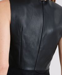 Regata-Feminina-com-Recortes-em-Suede-com-Ziper-Preto-9005660-Preto_4