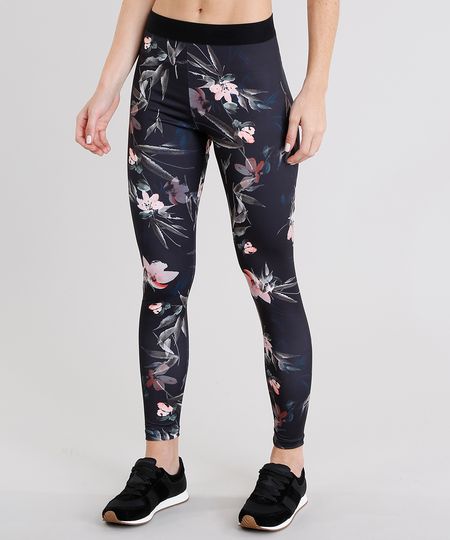 Calca-Legging-Feminina-Esportiva-Ace-Estampada-Floral-Cos-com-Elastico-Preta-9085222-Preto_1