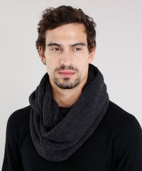 Cachecol-Gola-Masculino-em-Trico-Chumbo-8909218-Chumbo_2
