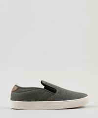 Tenis-Masculino-Slip-On-Ollie-em-Lona-Cinza-9130943-Cinza_1