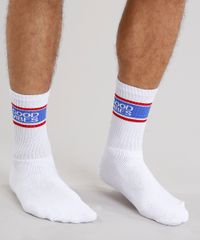 Meia-Masculina-Divertida-com-Estampa--Good-Vibes--Cano-Longo-Branca-9084190-Branco_2