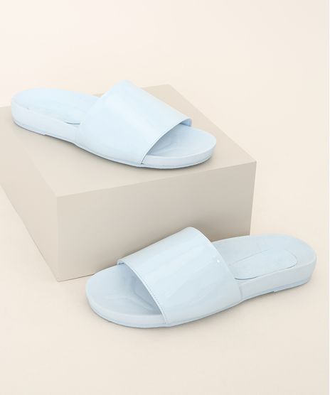 Rasteirinha-Slide-Feminina-Oneself-em-Verniz-Azul-9982246-Azul_1