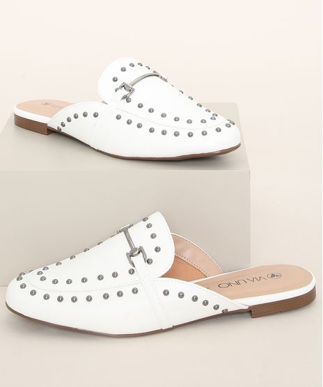 Mule-Feminino-Via-Uno-com-Tachas-Branco-9983598-Branco_1