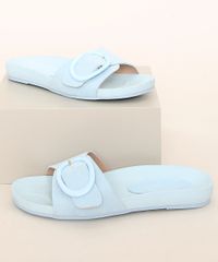 Rasteirinha-Feminina-Slide-Oneself-com-Fivela-Azul-9982244-Azul_1