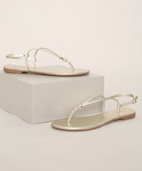 Rasteirinha-Feminina-Oneself-com-Esfera-Metalizada-Dourada-9983909-Dourado_1