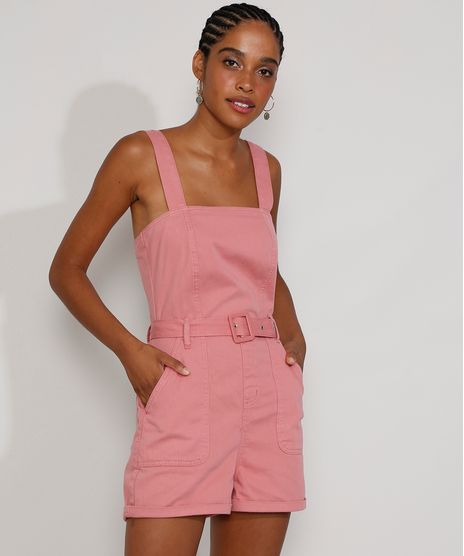 Macaquinho-de-Sarja-Feminino-Alca-Larga-Decote-Reto-com-Cinto-Rosa-9981725-Rosa_1