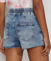 Short-Jeans-Feminino-Mom-Cintura-Alta-com-Recortes-Barra-A-Fio-Azul-Medio-9983328-Azul_Medio_2