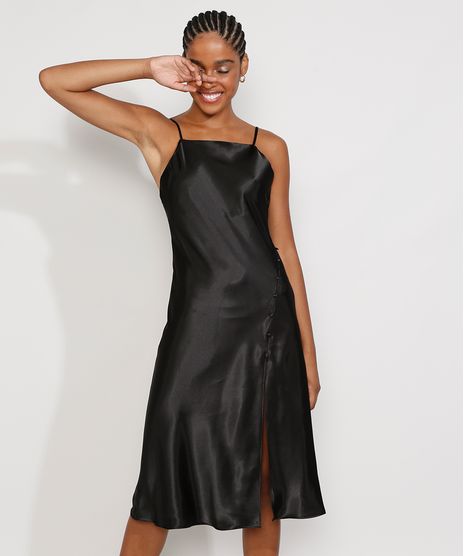 Vestido-Slip-Dress-Feminino-Midi-Acetinado-com-Fenda-Alca-Fina-Preto-9984267-Preto_1