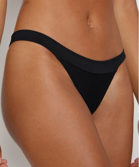 Biquini-Calcinha-Tanga-Texturizado-com-Protecao-UV50--Preto-9972261-Preto_1