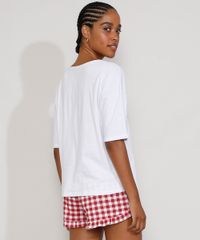Pijama-Feminino-Xadrez-Mickey-Manga-Curta-com-Estampa-Vichy-e-Babado-Branco-9972298-Branco_2
