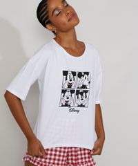 Pijama-Feminino-Xadrez-Mickey-Manga-Curta-com-Estampa-Vichy-e-Babado-Branco-9972298-Branco_5