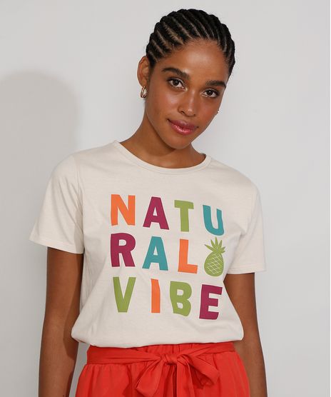 Camiseta-Feminina-Manga-Curta--Natural-Vibe--Decote-Redondo-Bege-Claro-9974547-Bege_Claro_1