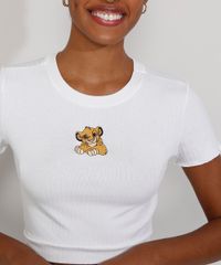 Camiseta-Feminina-Manga-Curta-Cropped-Canelada-O-Rei-Leao-com-Bordado-e-Frufru-Decote-Redondo-Off-White-9976513-Off_White_5