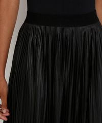 Saia-Feminina-Midi-Plissada-Resinada-Preta-9975434-Preto_6