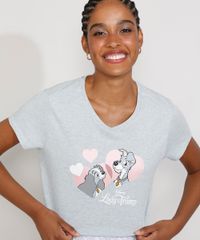 Pijama-Feminino-Manga-Curta-A-Dama-e-o-Vagabundo-com-Estampa-de-Coracao-Cinza-Mescla-9973666-Cinza_Mescla_4