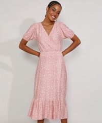 Vestido-Feminino-Midi-Estampado-Floral-com-Transpasse-e-Recorte-Manga-Bufante-Rosa-Escuro-9975371-Rosa_Escuro_1