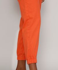 Calca-de-Sarja-Feminina-Jogger-Mom-Cintura-Super-Alta-Laranja-9977050-Laranja_5