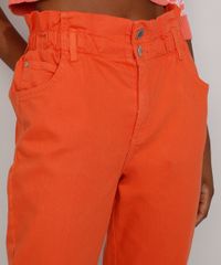Calca-de-Sarja-Feminina-Jogger-Mom-Cintura-Super-Alta-Laranja-9977050-Laranja_6