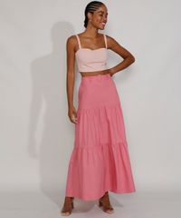 Saia-Feminina-Longa-com-Recortes-e-Cinto-Rosa-9966102-Rosa_3