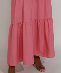Saia-Feminina-Longa-com-Recortes-e-Cinto-Rosa-9966102-Rosa_4