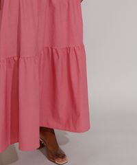Saia-Feminina-Longa-com-Recortes-e-Cinto-Rosa-9966102-Rosa_5