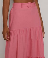 Saia-Feminina-Longa-com-Recortes-e-Cinto-Rosa-9966102-Rosa_6