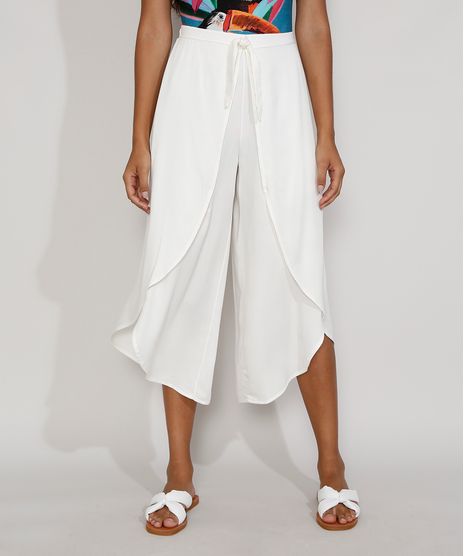 Calca-Saida-de-Praia-Pantacourt-Cintura-Alta-com-Transpasse-e-Amarracao-Off-White-9965718-Off_White_1
