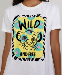 Camiseta-Feminina-Manga-Curta-Simba-O-Rei-Leao-Flocada-Decote-Redondo-Off-White-9973280-Off_White_6