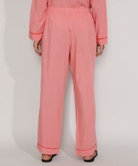 Calca-de-Pijama-Feminina-com-Vivo-Contrastante-e-Laco-Rosa-9975183-Rosa_2