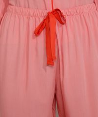 Calca-de-Pijama-Feminina-com-Vivo-Contrastante-e-Laco-Rosa-9975183-Rosa_4