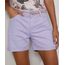 Short-de-Sarja-Feminino-Midi-Cintura-Alta-com-Cinto-e-Barra-Dobrada-Lilas-9976461-Lilas_1