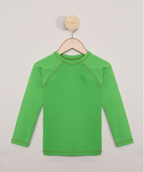 Blusa-de-Praia-Infantil-Manga-Longa-com-Protecao-UV50--Verde-9976180-Verde_1