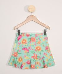 Saia-Infantil-com-Babado-Estampada-Floral-de-Frutas-Verde-9982197-Verde_1
