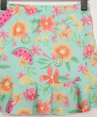 Saia-Infantil-com-Babado-Estampada-Floral-de-Frutas-Verde-9982197-Verde_4
